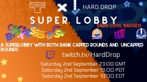 TAWS x Hard Drop Super Lobby returns this Saturday! We'll be limiting the ranks again to give everyone a shot, starting with A- and ramping up in difficulty until X rank. Date: Sat, Sept 2nd @ 4:00 PM Pacific Stream: https://twitch.tv/HardDrop
